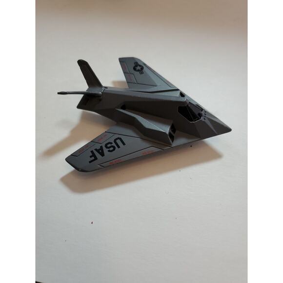 Matchbox Jet Fighter Stealth Airplane F-117A Grey Loose Collectible Toy 1990 - Picture 3 of 7